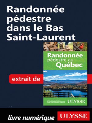 cover image of Randonnée pédestre dans le Bas Saint-Laurent